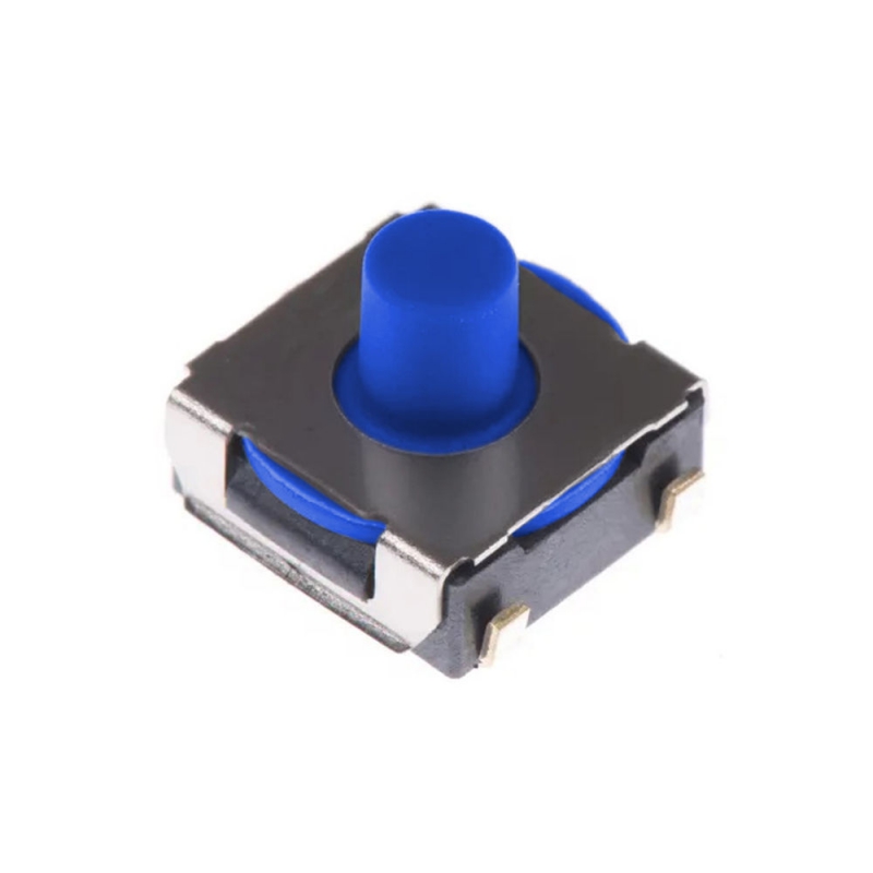 تک سوئیچ 6.2×6.2×5.2 چهار پایه SMD آبی